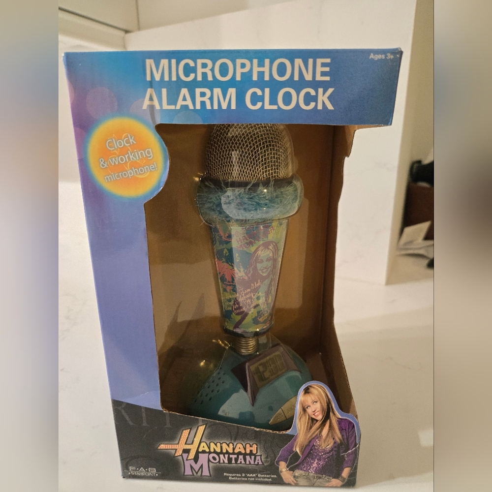 Hannah Montana Microphone Alarm Clock - Blue